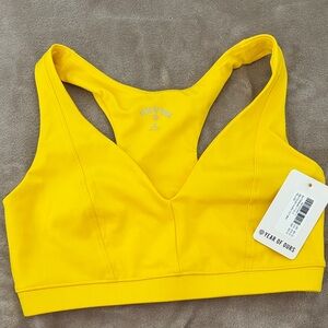 Year of Ours Bright Yellow Sports Bra
